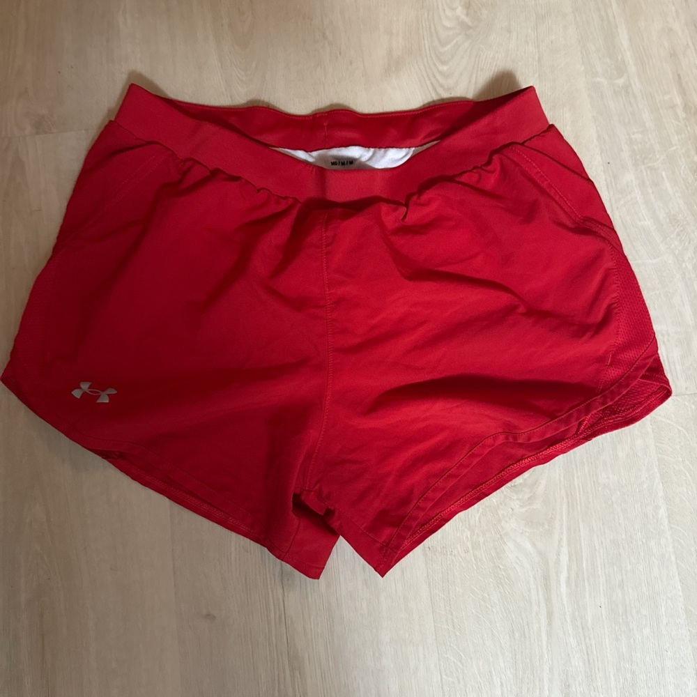 Under Armour Women's Vibrant Red Athletic Shorts